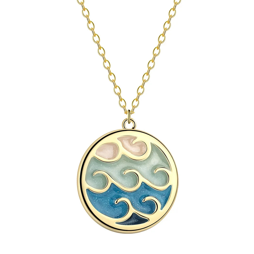 Aurélia | Golden Wave Necklace