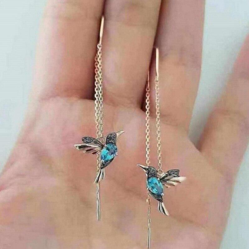 Natura I Zirkonia Hummingbird Earrings