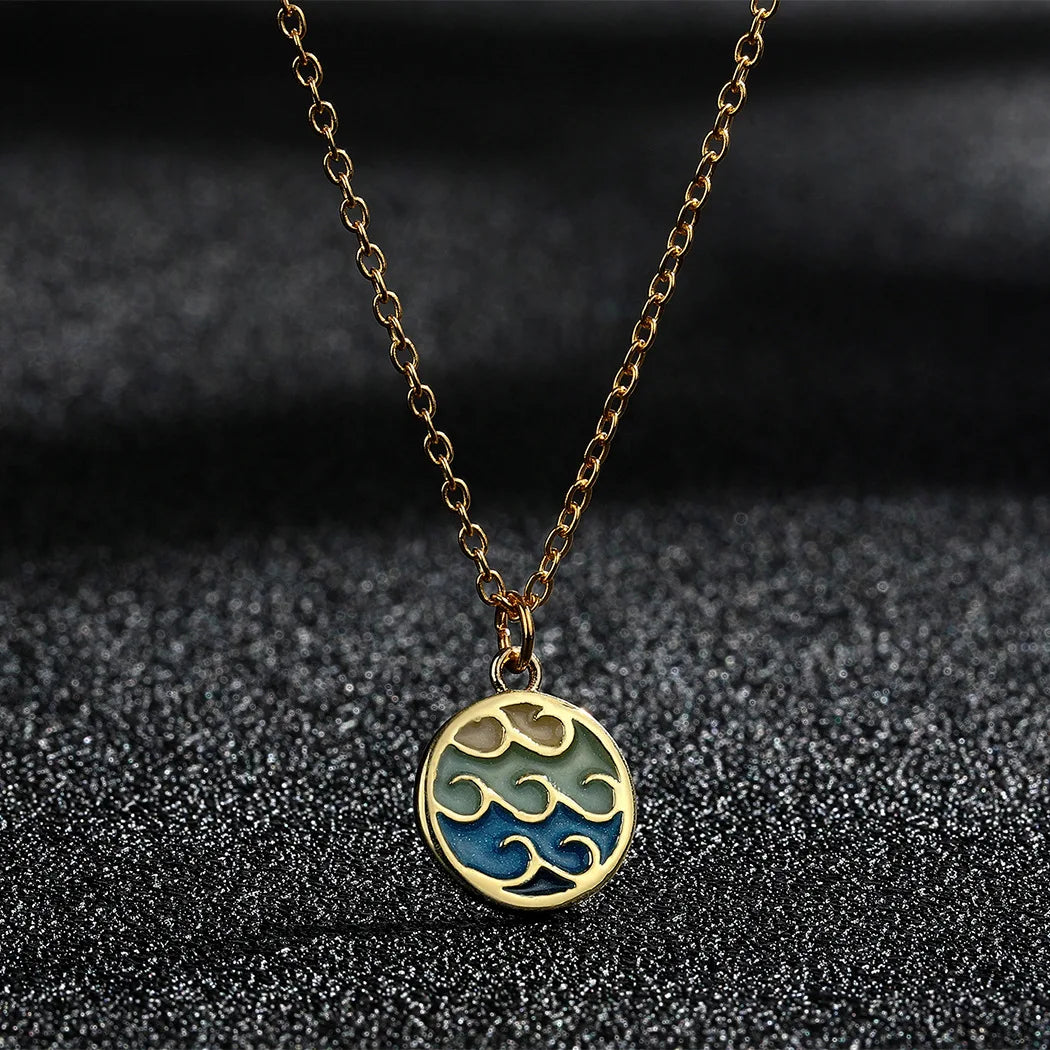 Aurélia | Golden Wave Necklace