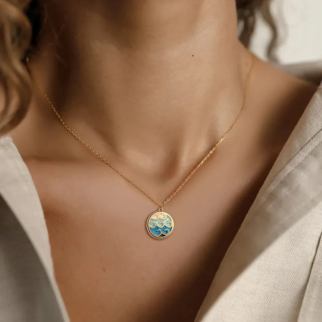 Aurélia | Golden Wave Necklace