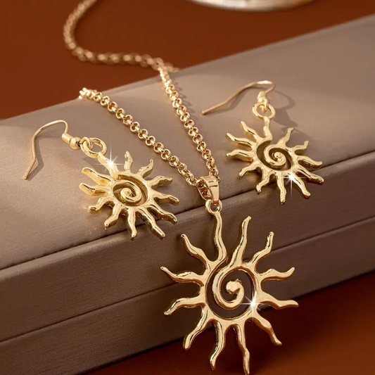 The Solar Luxe Set I Earrings + FREE NECKLACE